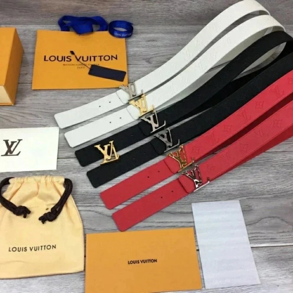 Red with Silver Buckle