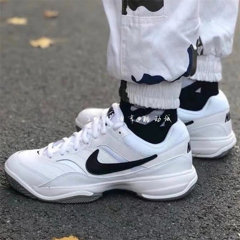 耐克 NIKE COURT LITE 男子 黑白阴阳 潮流运动老爹鞋 845021-100