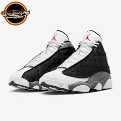 University of North Carolina Air Jordan 13 AJ13 Black Flint Black White Grey Panda Basketball Shoes DJ5982-060
