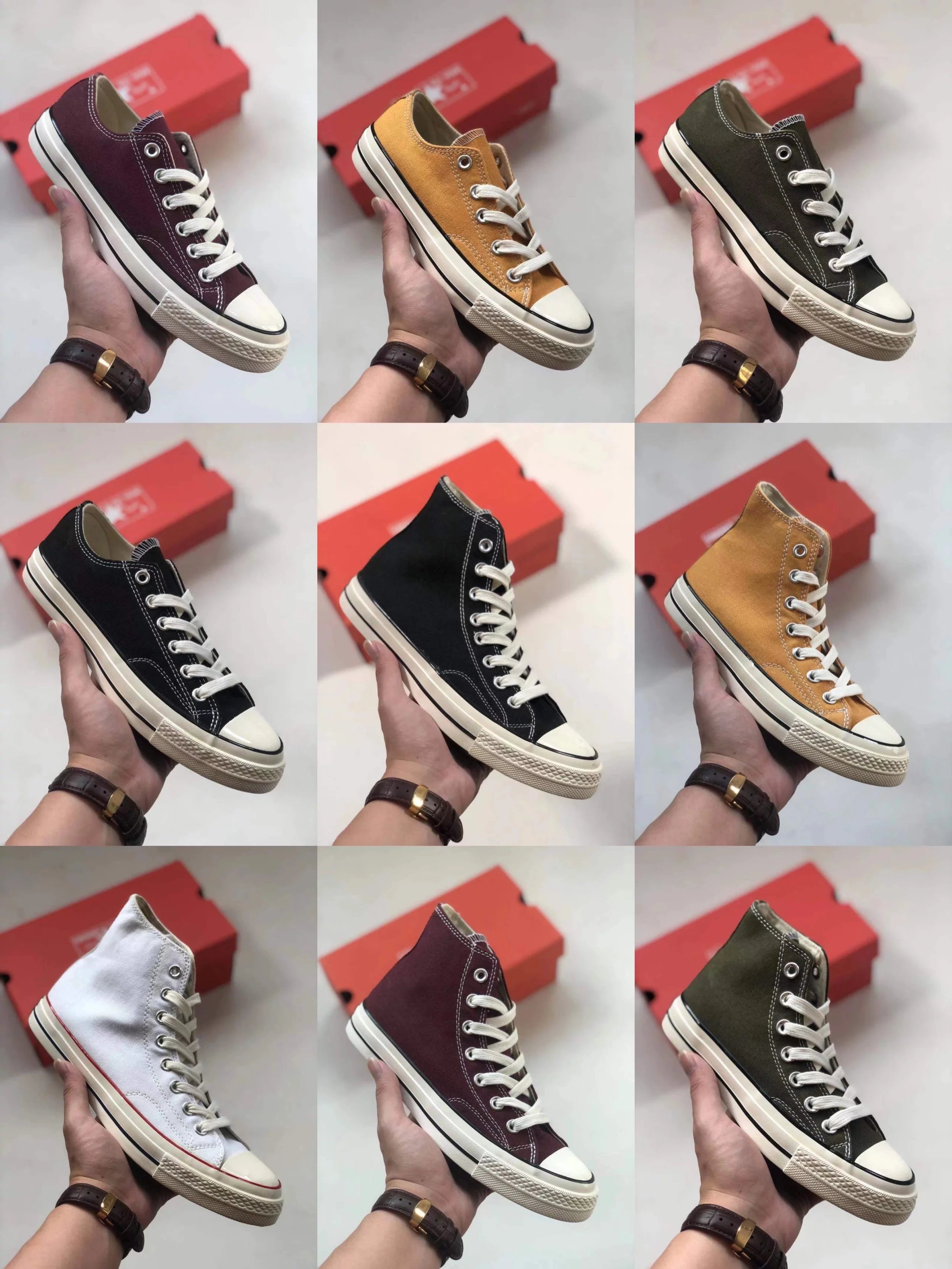 1970s Canvas High-Low Boot