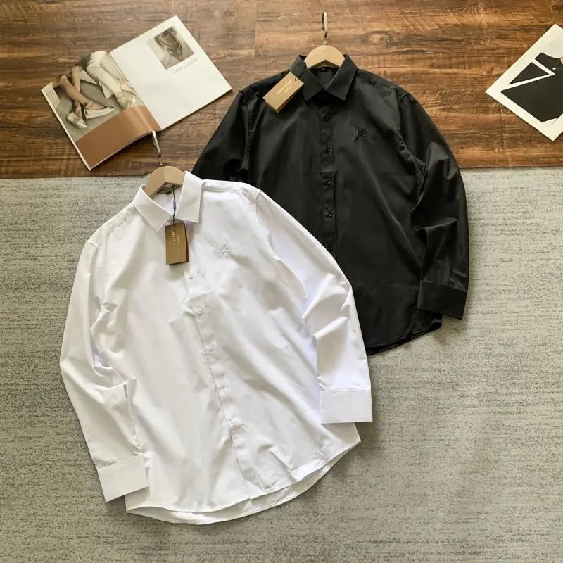 Burberry War Horse Embroidered Couple Shirt