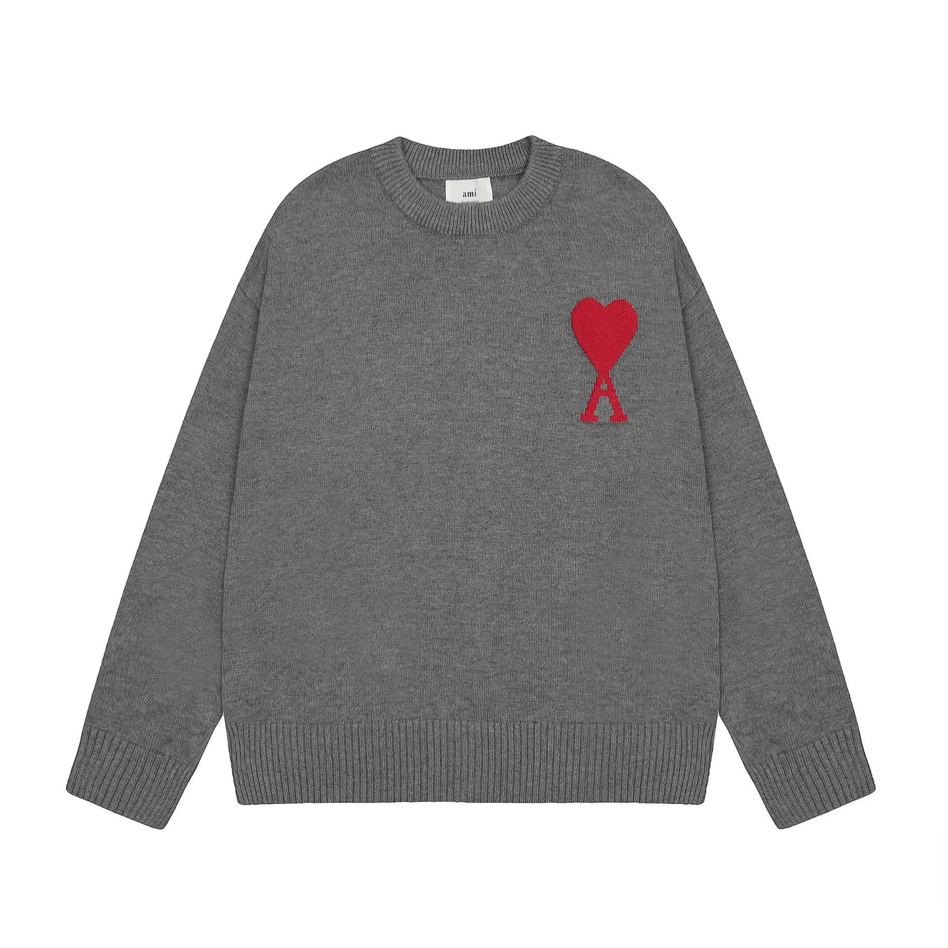 Dark Gray Red Heart