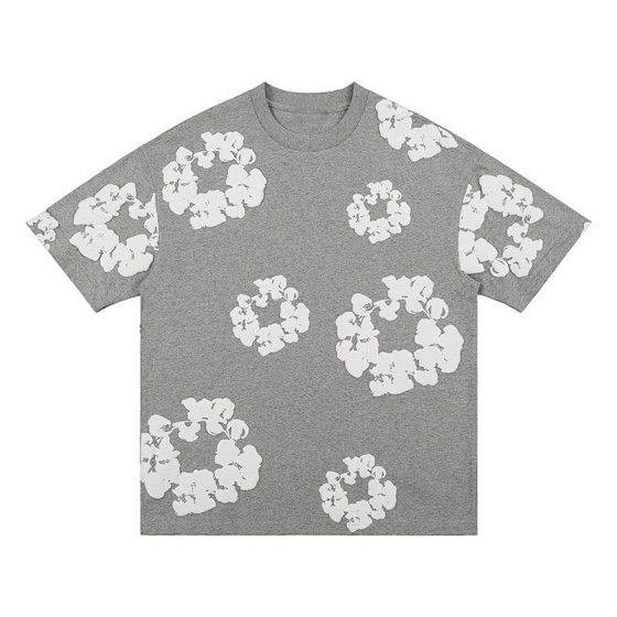 2024 Fashion Printed Loose T-shirt Hip Hop Street Wear Men's and Women's Pullover Casual Top