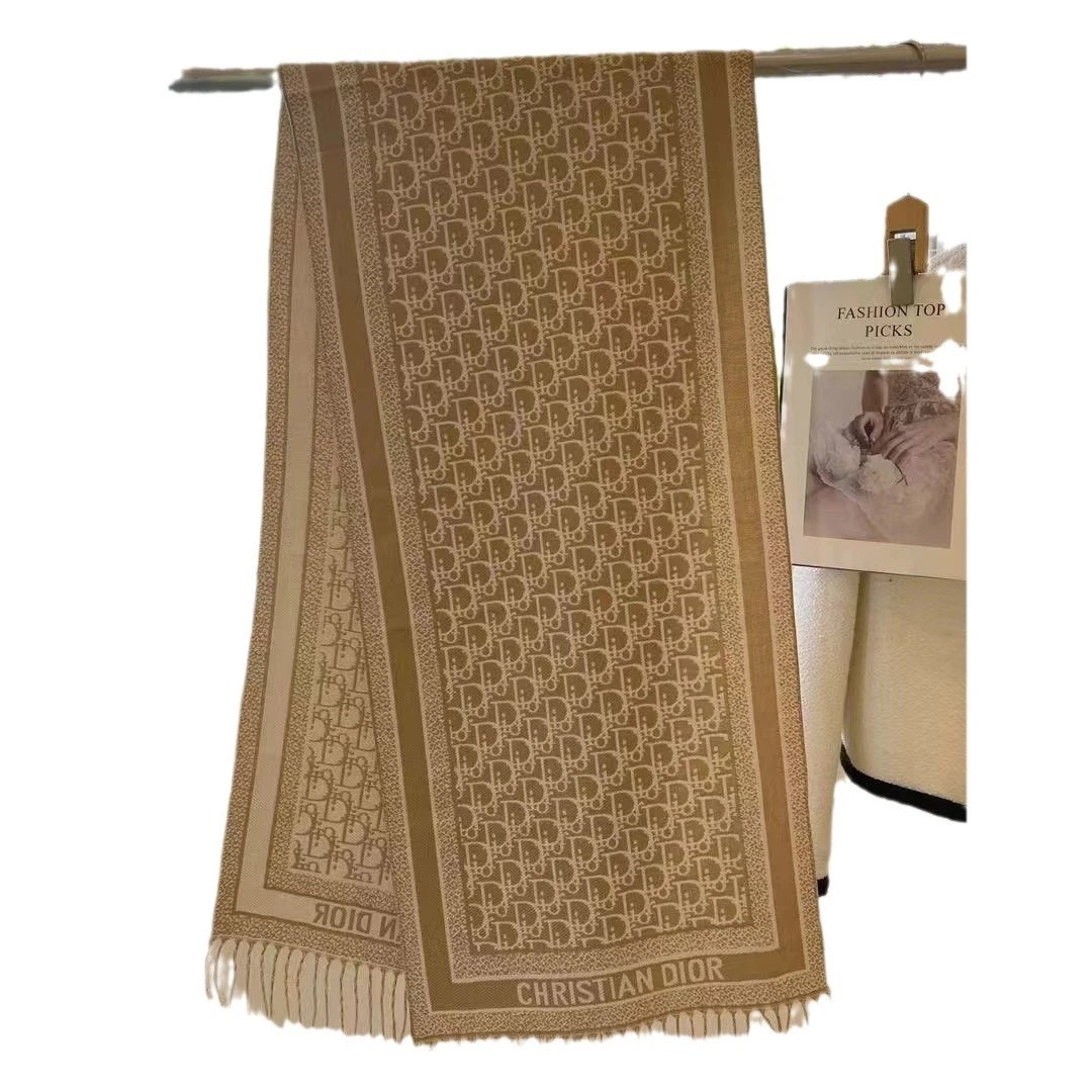 Women’s winter outerwear shawl, double-sided faux cashmere warm neck scarf 5
