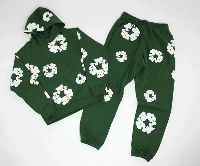 Unbranded Tracksuits Floral-print hooded sweatshirt and jogger set product detail image 10