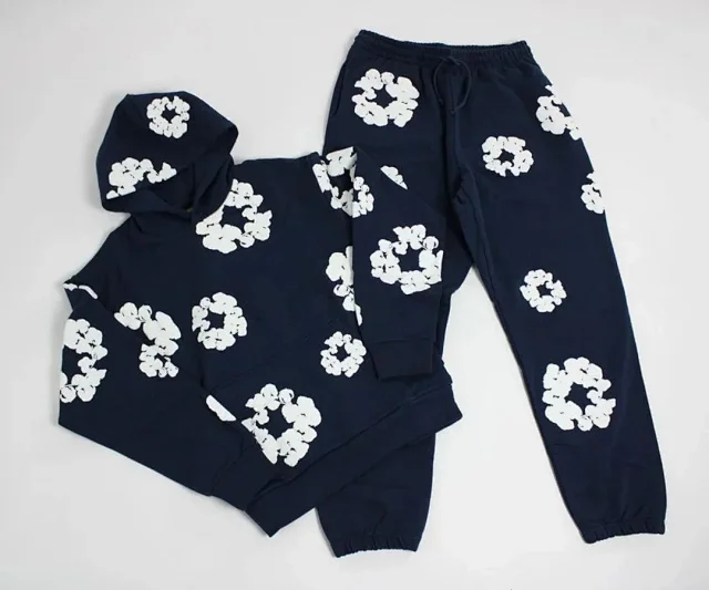 Unbranded Tracksuits Floral-print hooded sweatshirt and jogger set product detail image 11