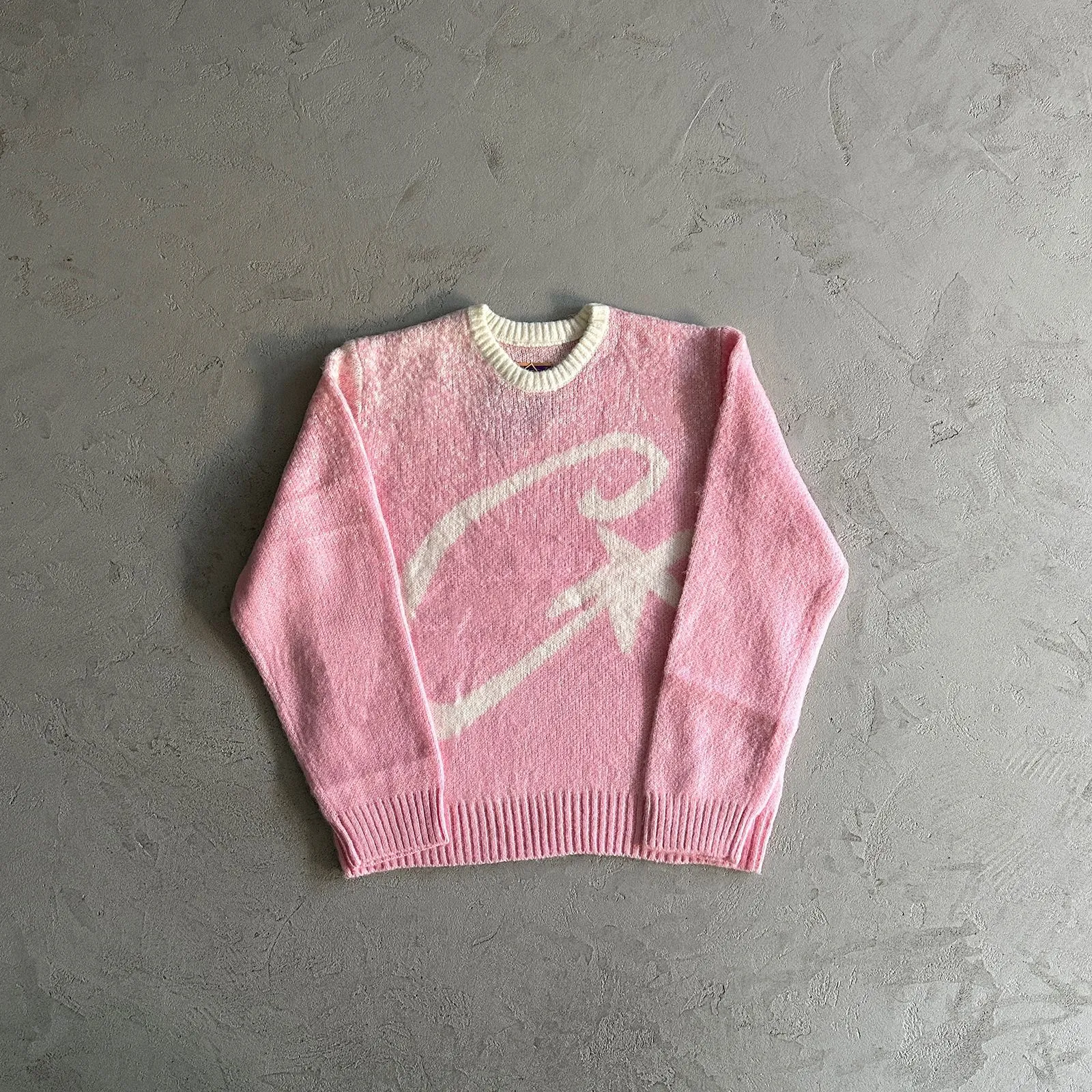 CORTEIZ style American street hip-hop embroidered letters stand collar zipper cardigan sweater trendy brand jacket