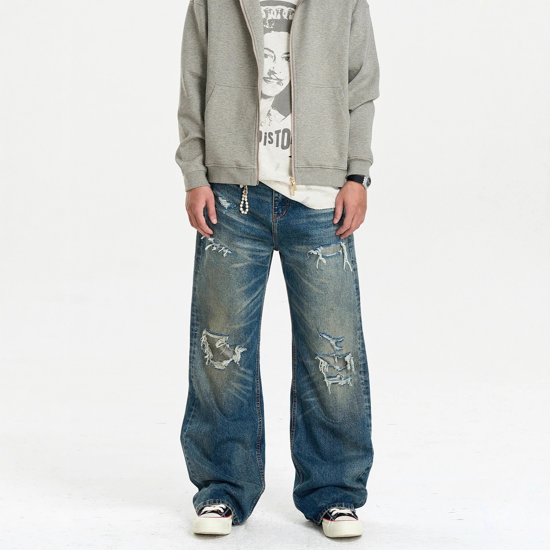 Straight-leg Loose Jeans