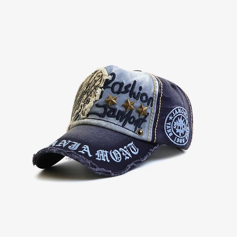 Distressed Washed Baseball Cap