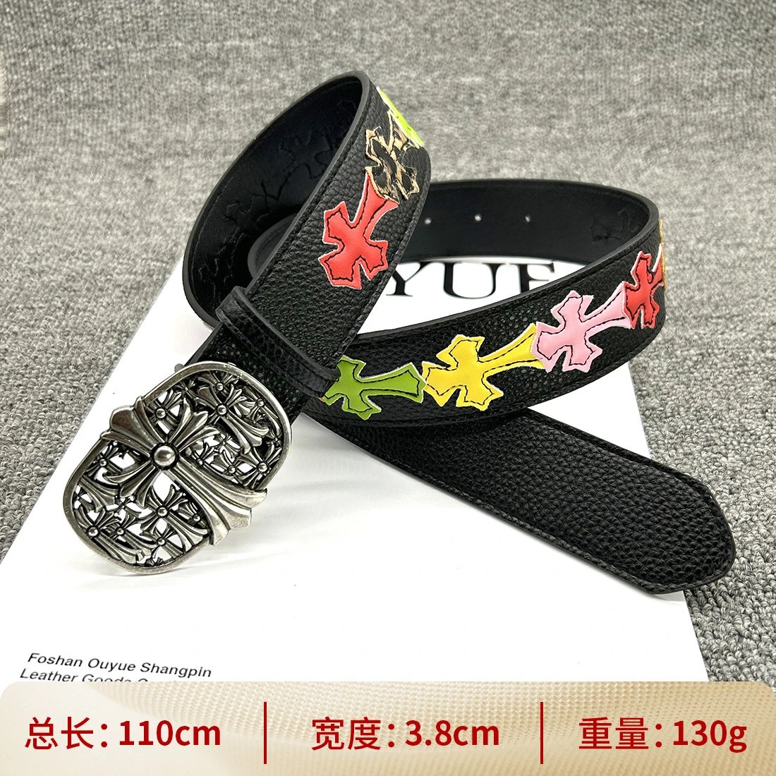 [Button Multi Cross 110cm] Colorful Cross Belt