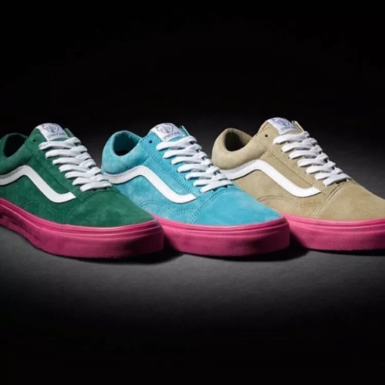 Golf Wang Vans联名Old Skool狗王限量经典OG 范斯麂皮帆布鞋低帮