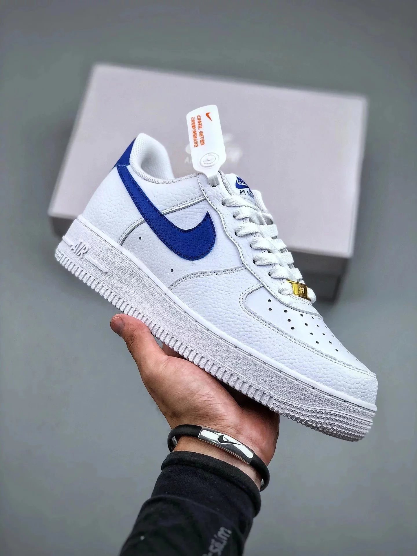 耐克  Nike AF1  Air Force 1 Low "Royal Blue"白蓝 空军一号低帮休闲板鞋 DM2845-100