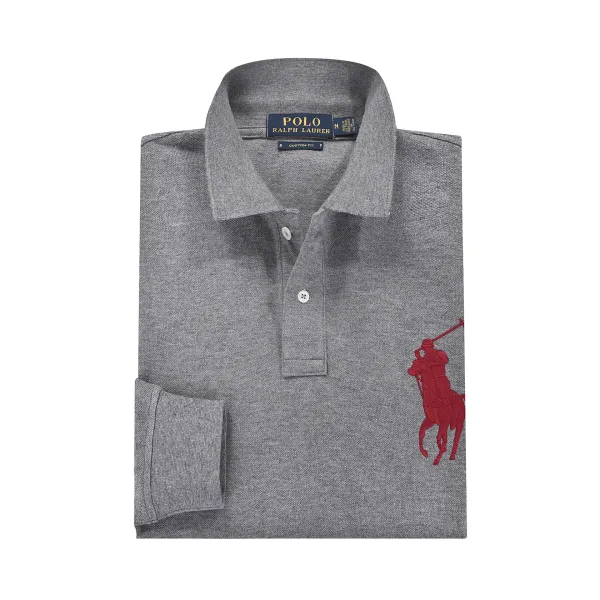 Polo Ralph Lauren Classic Fit Long Sleeve Polo Navy Tops.polo - 18