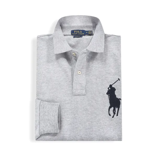 Polo Ralph Lauren Classic Fit Long Sleeve Polo Navy Tops.polo - 21