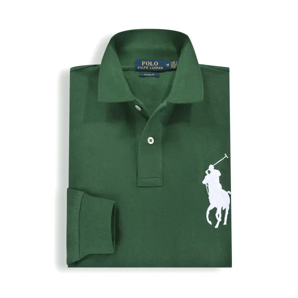 Polo Ralph Lauren Classic Fit Long Sleeve Polo Navy Tops.polo - 19