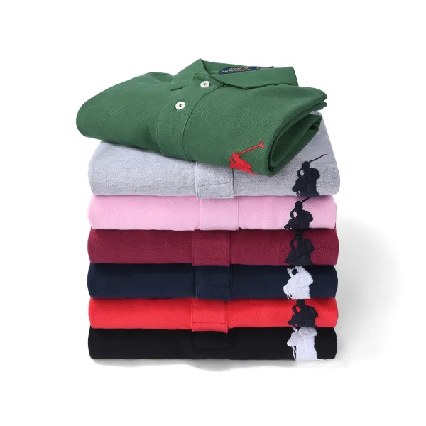 Polo Ralph Lauren Classic Fit Long Sleeve Polo Navy Tops.polo - 25