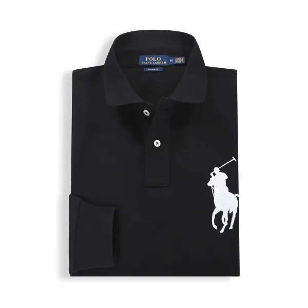 Polo Ralph Lauren Classic Fit Long Sleeve Polo Navy Tops.polo - 24