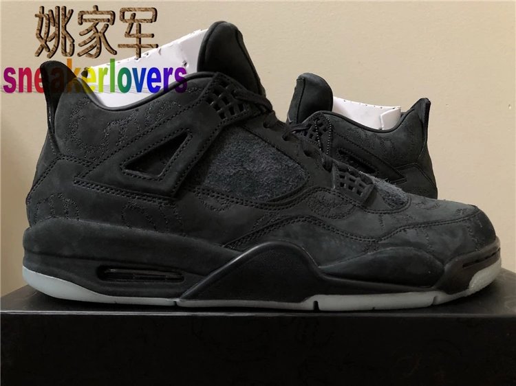 Joe 4 X Kaws AJ4 Co-Branded Black Suede Luminous 930155-001
