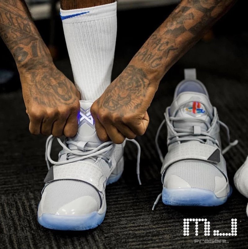 Nike PlayStation x PG2.5 Paul George PS Collaboration Grey Basketball Shoes BQ8391-001