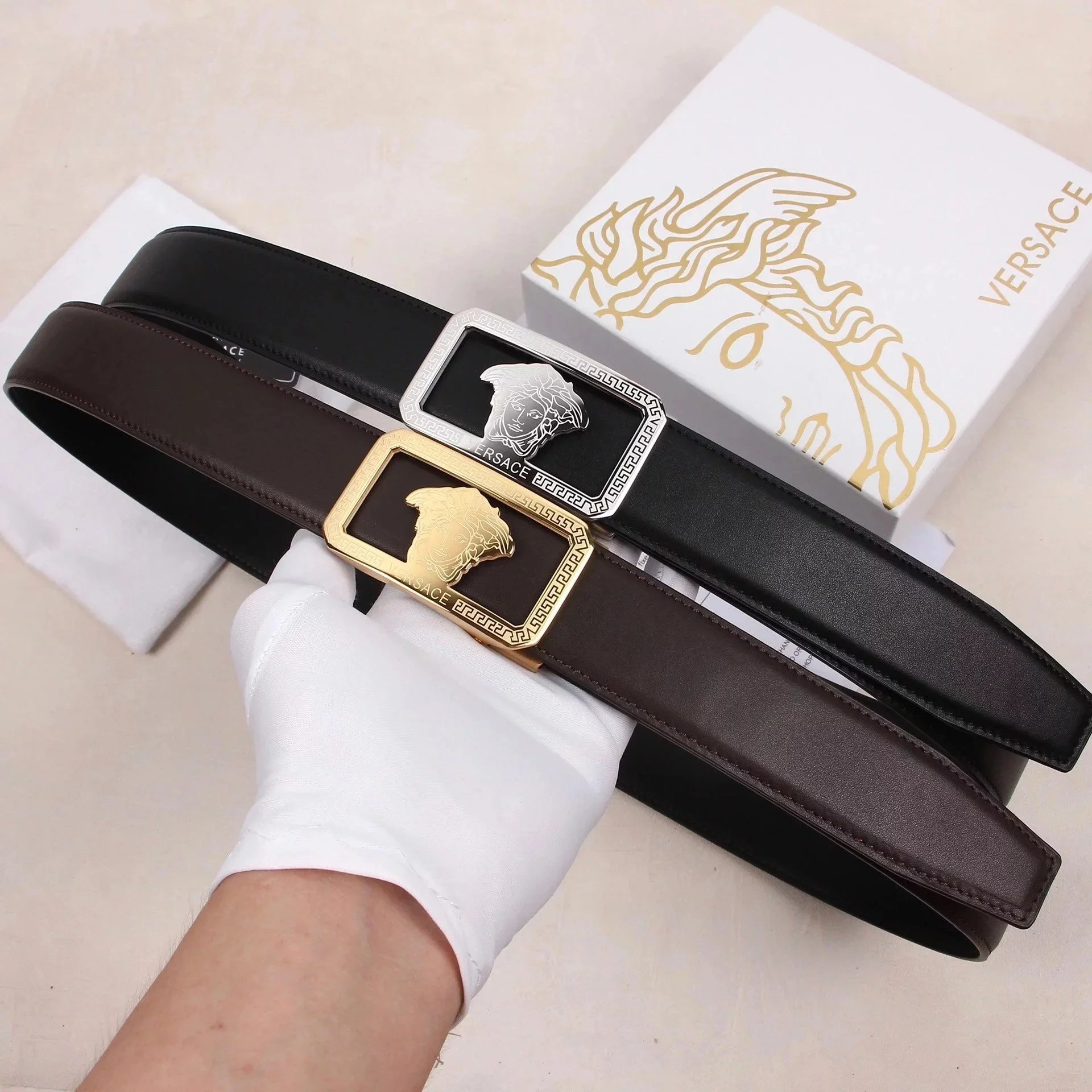 Versace Medusa Automatic Buckle Belt