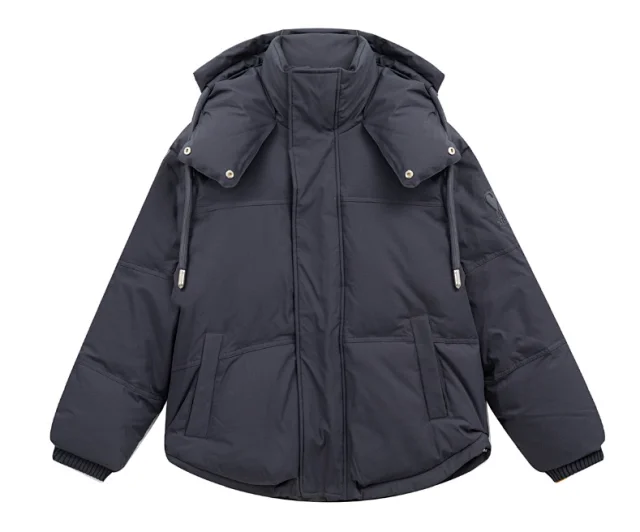 AMI Paris Down Jackets Hooded jacket with flap pockets product detail image 1