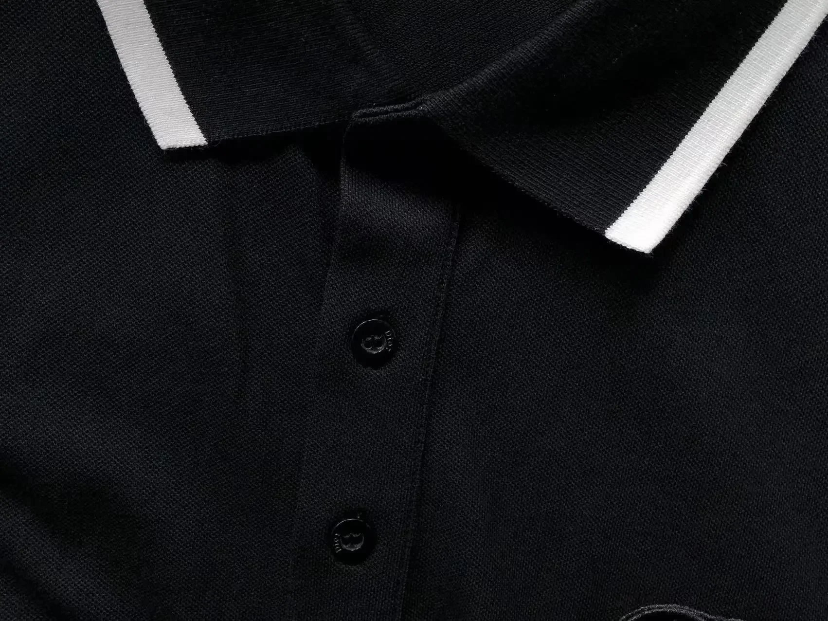 Dior Oblique Print Polo White Polo Shirt - 11