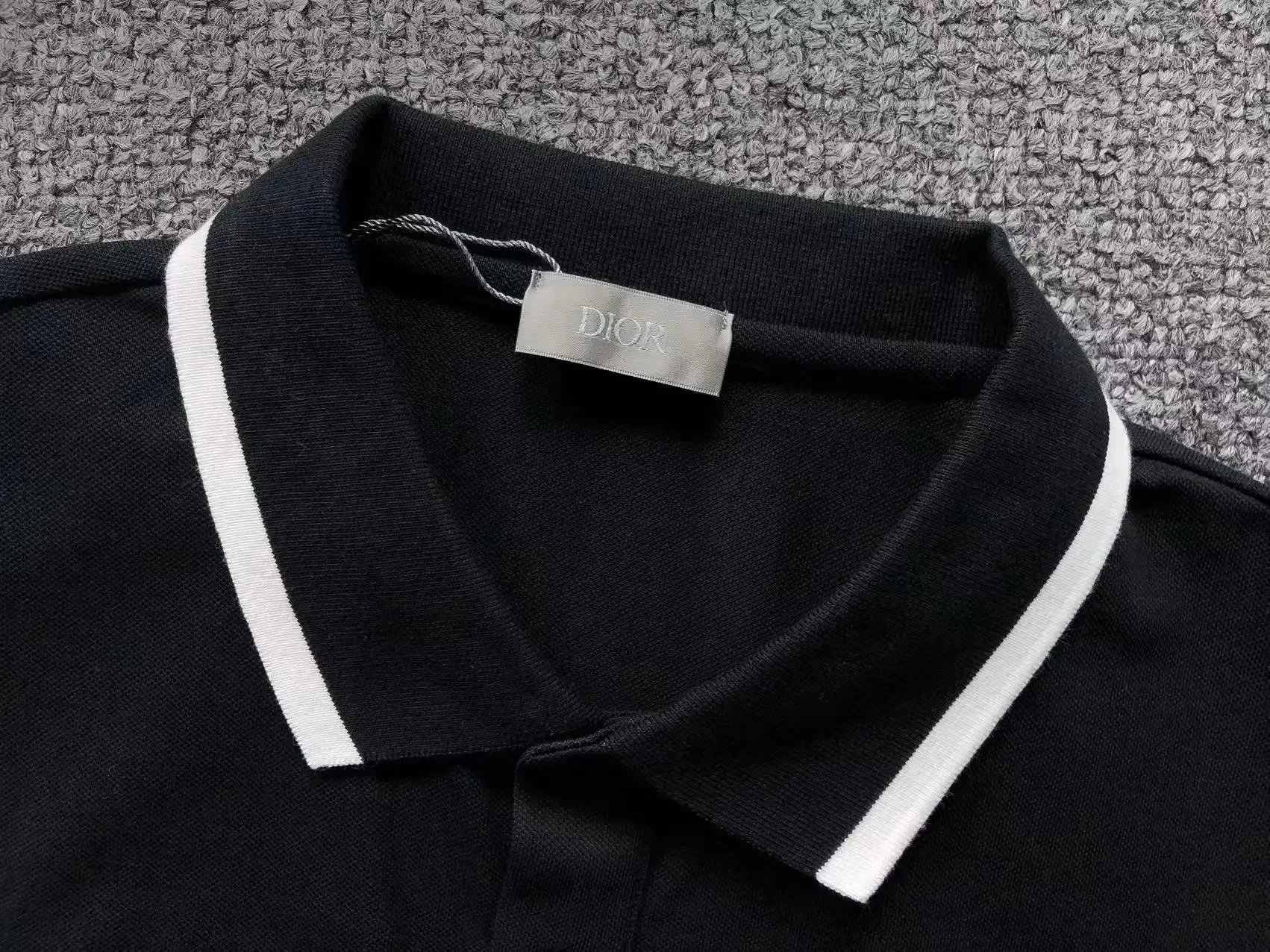 Dior Oblique Print Polo White Polo Shirt - 10