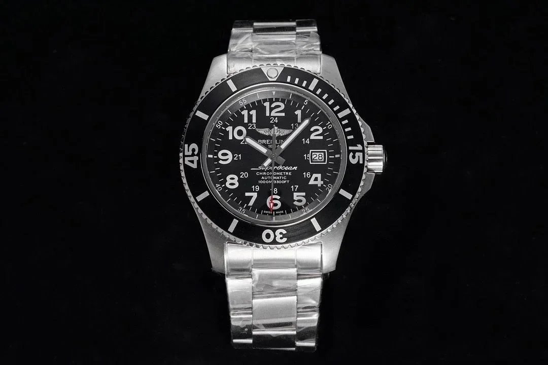 Breitling Chronomat B01 42 Blue Bezel White Dial Mechanical Watch - 11