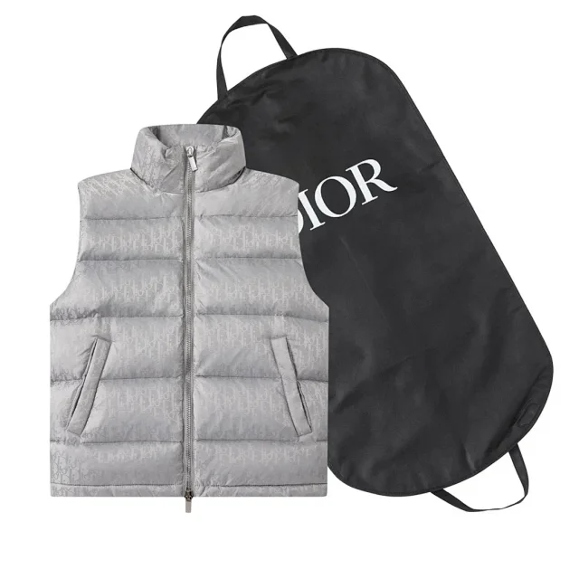 Dior Down Jackets Hooded monogram puffer jacket product detail image 11