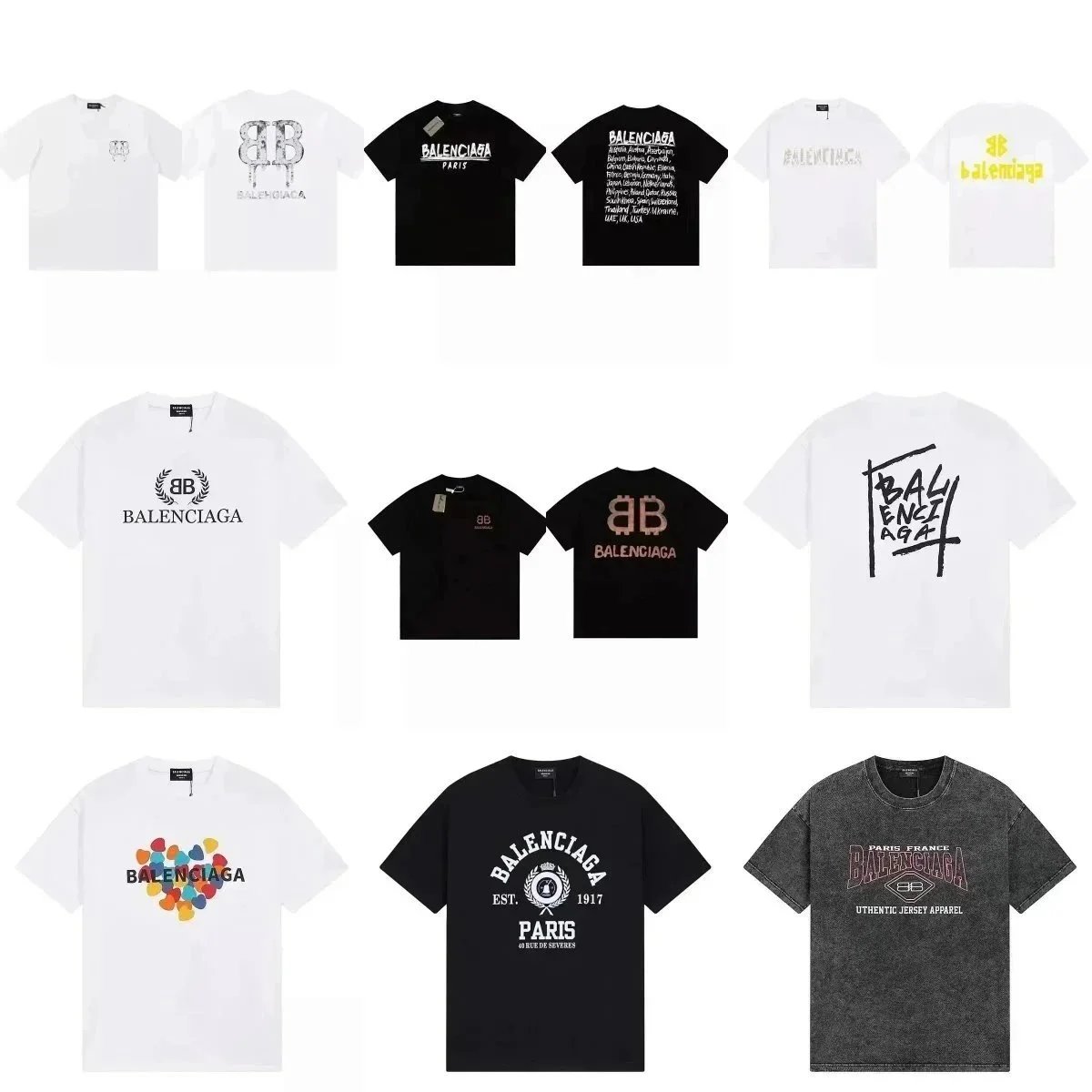 Balenciaga Logo T-Shirts [40 s