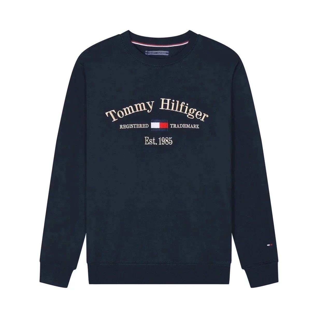 Tommy Fall/Winter New Embroidered Crew Neck Sweatshirt