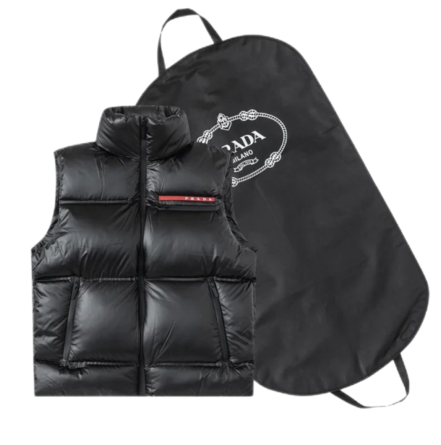 Prada Down Jackets Hooded quilted jacket product detail image 2