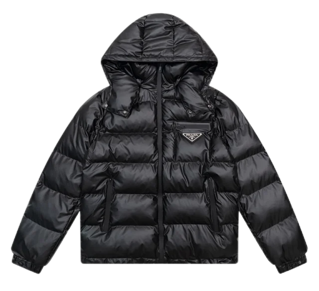 Prada Down Jackets Hooded quilted jacket product detail image 3