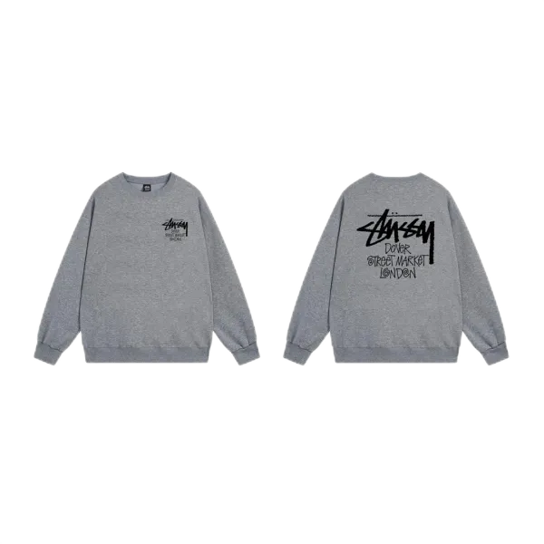 Stussy x A Bathing Ape Logo Graphic Beige Hoodie - 5