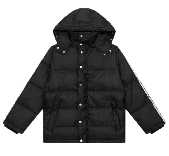 Gucci Down Jackets Hooded GG Monogram Puffer Jacket product detail image 10