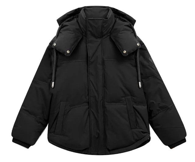 AMI Paris Down Jackets Hooded jacket with flap pockets product detail image 2