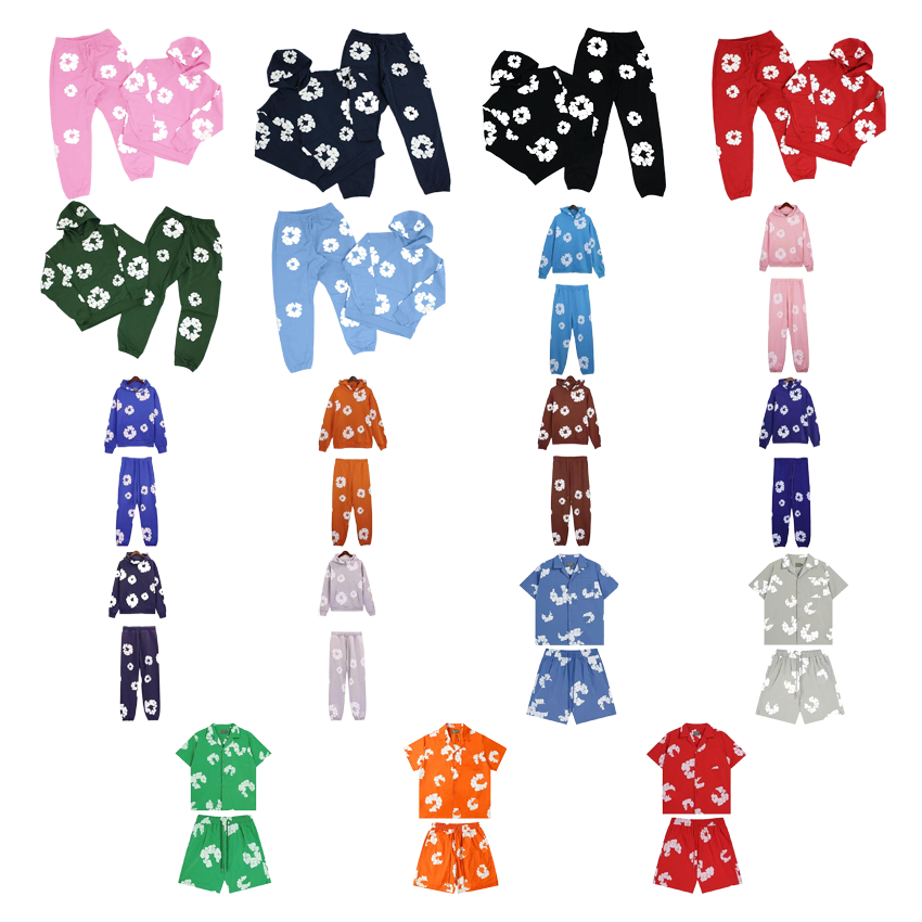 Floral Print Hoodie & Pant Set