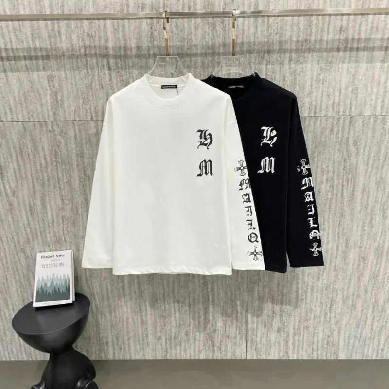 Unisex Long Sleeve White Black