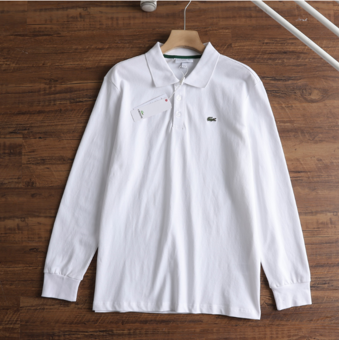 Lacoste Classic Long-Sleeve Polo White