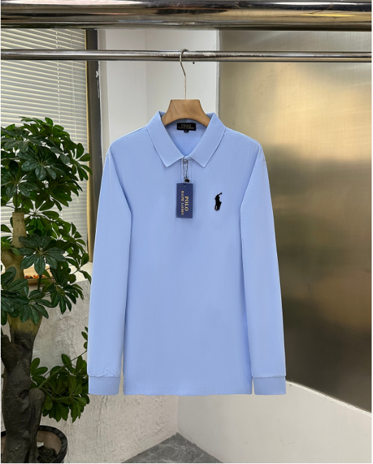 Ralph Lauren Polo Bear Light Blue Long-Sleeve Polo - 4