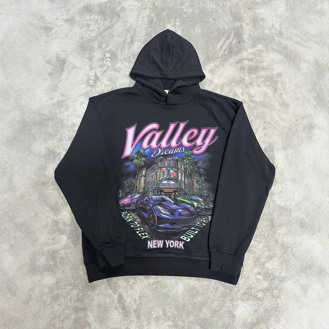 Valley Dreams Black Graphic Ho