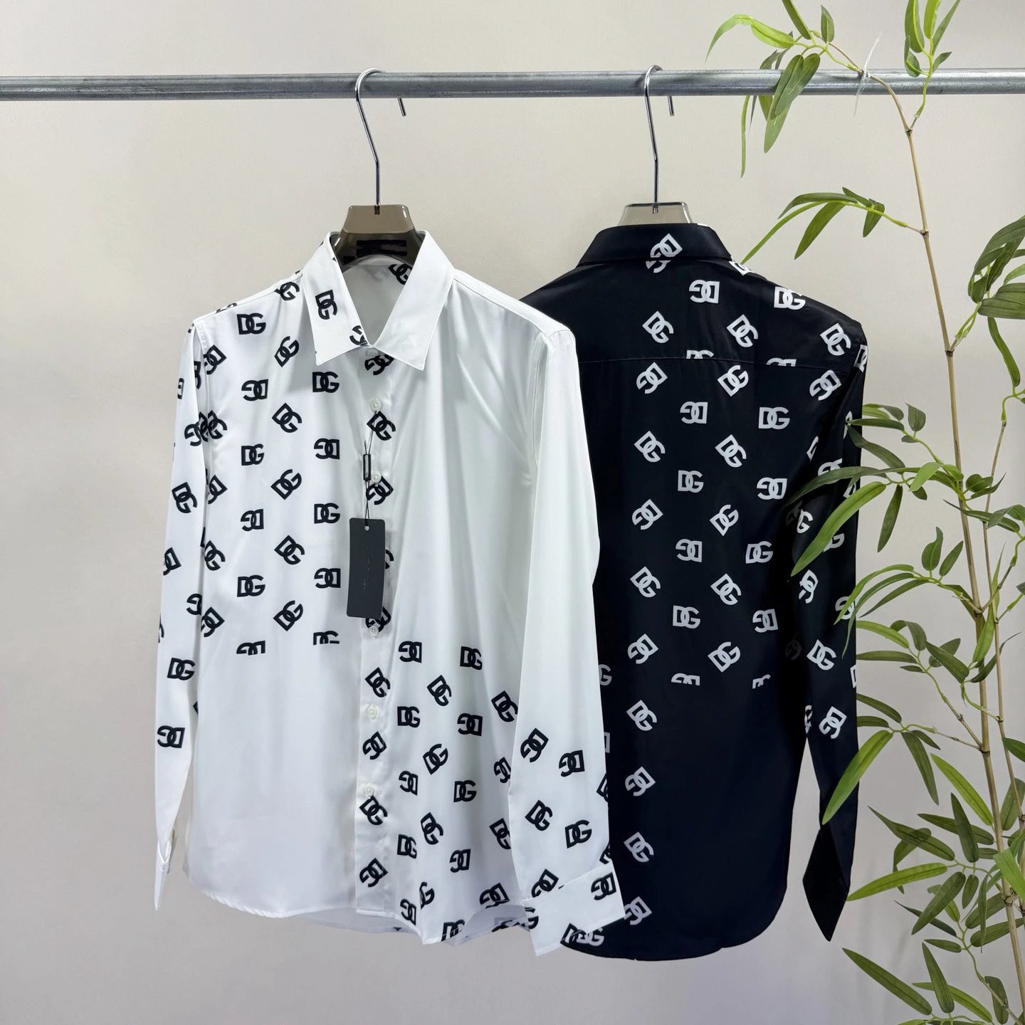 Logo Print Long Sleeve White A