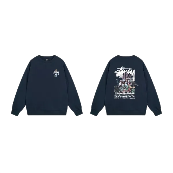 Stussy x A Bathing Ape Logo Graphic Beige Hoodie - 13