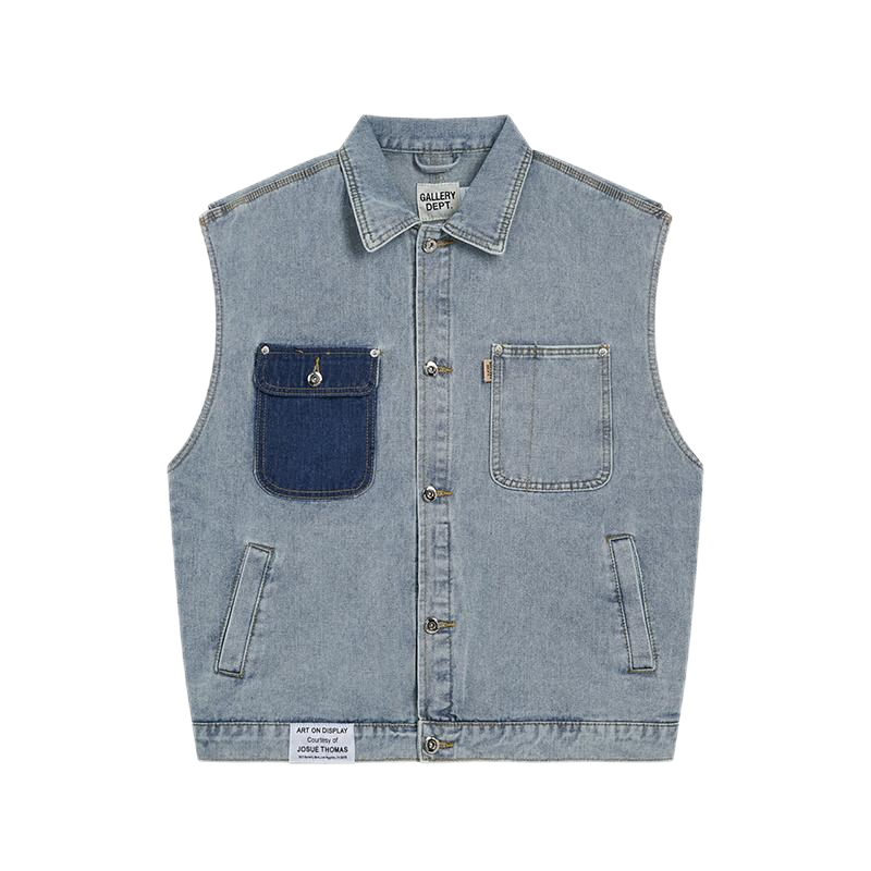 Gallery Dept x Jorje Thomas Denim Vest Light Wash - 4