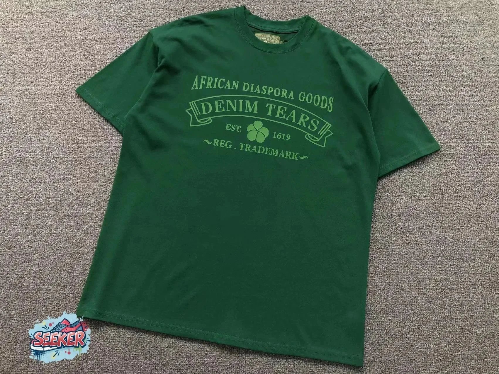 Denim Tears African Diaspora Goods Green T-Shirt