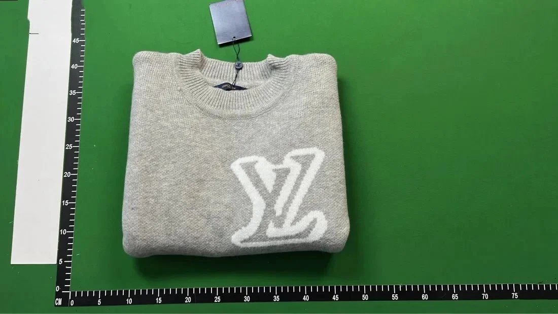 Louis Vuitton LV Monogram Knit Sweater Gray - 6