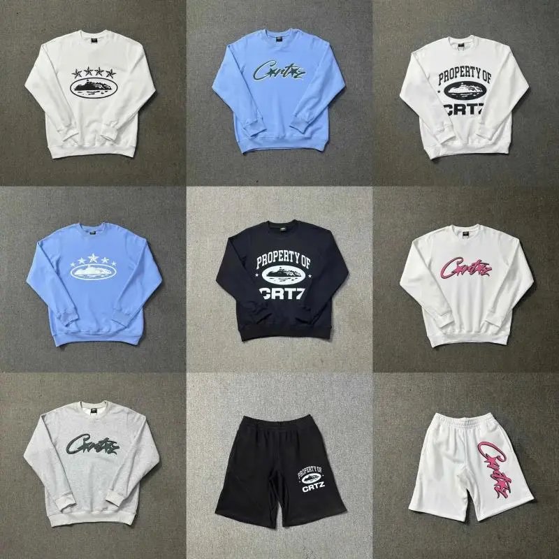 Corteiz CRT7 Hoodie/Shorts Set [36 styles]