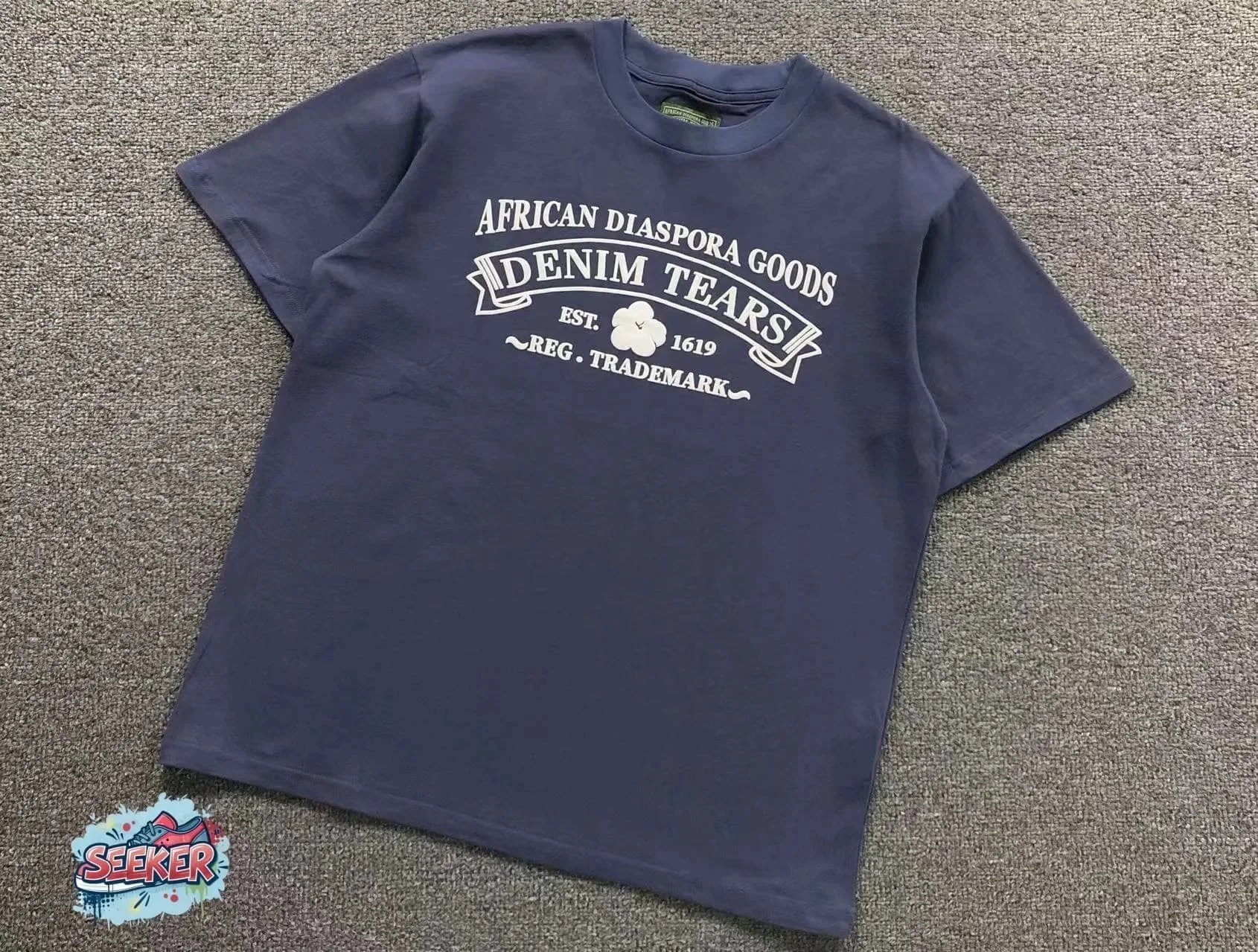 Denim Tears African Diaspora Goods Navy T-Shirt