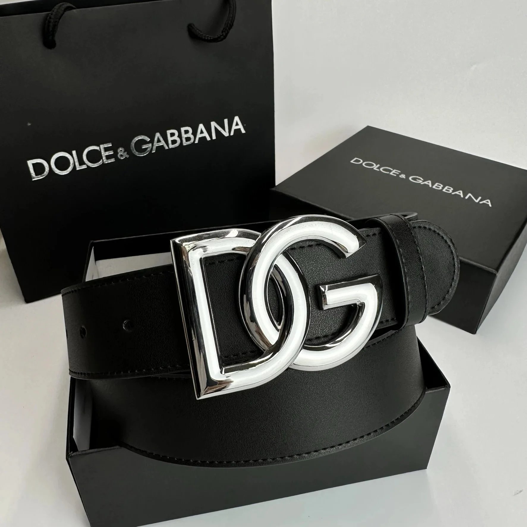 Dolce & Gabbana Belts Logo Buckle Belt image 13