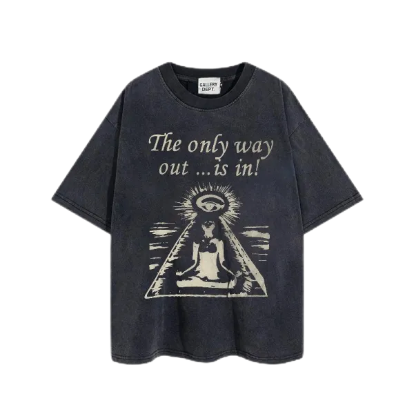 Gallery Dept Work In Progress Washed Black T-Shirt - 36